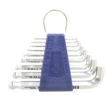 에이트 테파헤드렌치세트 TTR-S9 볼렌치 육각볼렌치 육각렌치 9PCS 숏트렌치 (1.5~10mm) 작업 수공구 카리스툴, 9개