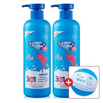 포멀비 키즈 3in1 바디워시 샴푸 대용량 500ml, 2개