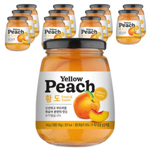 조이웰 황도 병조림, 345g, 12개