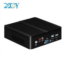 미니 PC 인텔 펜티엄 J2900 쿼드 코어 2x COM RS232 듀얼 기가비트 이더넷 LAN 임베디드 팬리스 산업용 컴퓨터, Intel Pentium J2900, 8G RAM 128G SSD WiFi