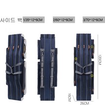 [해외 직송]뉴타임즈11 신품 낚시가방 낚싯대가방 두꺼운 방수 바다낚시가방 다용도 낚시 스납 가방 XT19 A22, 01 블루120cm 3층