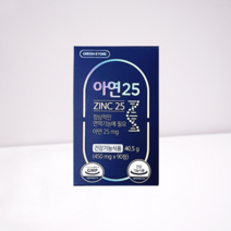 [그린스토어] 아연25 ZINC25 (450mg x 90정), 90정, 1개