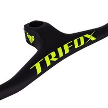 빠른 해외직구 TRIFOX 풀 카본 MTB 핸들바 일체형 산악 자전거 RHB200 3K 매트 블랙 -17 도 탄소 핸들바 스템, Green Stem-100mm_Length 700mm