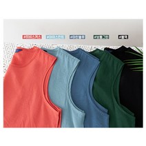 [쿠잉] 기본 무지 민소매 인견 블라우스 티 L~2XL