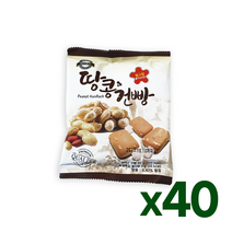 [아미푸드] 땅콩건빵 / 개당 65g (별사탕 포함) 프리미엄건빵, 40봉