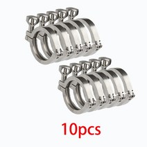0.5 1인용 1.5 50.5mm 34mm 25.4mm 스테인레스 스틸 위생 트라이 클램프 클램프 페룰 홈 브류 피팅 용 클로버 클램프 피팅, 협력사, 10개, 2.5인치 페룰 77.5