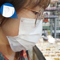 [국산] 끈없는 마스크로 만드는 [무독성 밴드] 붙이는 마스크 미용실 이어프리 마스크 밴드 [40개입], 마스크밴드(40개입)