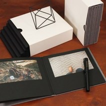 ANTW 4x6 블랙 컨서트북 포카바인더 포켓앨범 티켓북 202230EA, 쿠팡 그레이커버