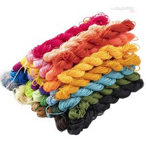 와요또 1mm 1.5mm 폴리 매듭 팔찌 끈 매28컬러 수공예 끈팔찌, 1.5mm(13m), 12.아이보리