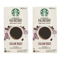 스타벅스 VIA 인스턴트 커피 8개입 2팩 이탈리안 Starbucks VIA Instant Coffee Dark Roast Italian Roast