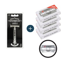 도루코 안전면도기+화장도 면도날 4박스(40p) 양날 제모 이발 바버