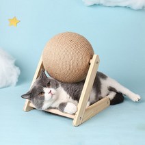 고양이 긁적 공 장난감 새끼 Sisal 밧줄 보드 연 삭 발 Scratcher 내마 모성 애완 동물 가구 용품, L type, Big
