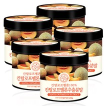 푸른들판 20배 농축 칸탈루프 멜론 추출 분말 가루 100% 칸탈로프 칸타로프 추출물 주황 메론 과일 파우더, 200g, 5개