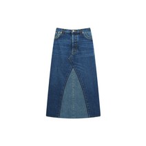 [메종마틴마르지엘라] [MAISON MARGIELA] 여성 하이웨이스트 데님 스커트 블루