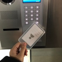 투명커버 목걸이형 명찰 사원증 케이스 블랙