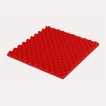 방음벽 방음 스펀지 차음제 흡음제 녹음실 셀프방음 실내 접착식 흡음판, Red, 2cm