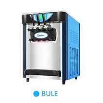 소프트 아이스크림 기계 소프트아이스크림 콘아이스크림 메이커 소형 대용량 3 가지 풍미 소프트 아이스, 03 파란_02 220V