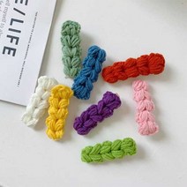 핸드메이드 꽈배기 트위스트 덕빌핀 BB클립 헤어핀 머리핀 밴드 블랙