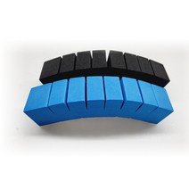 코마 자동차 문콕방지 스펀지 커브형 도어가드, 블루 왕특대 커브 도어가드 4p - 1set
