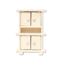 파스텔크래프트 미니어처 3단 장식장 7x10.5x3CM 완성품