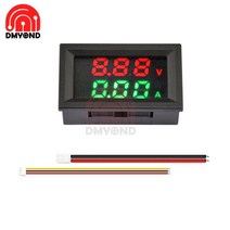 검전기 전기 접지 테스터기 전압 전류 측정기 M430 DC 4-30V 전력계 10A 50A 100A LED 디지털 전압계 전류계 볼트 테스터 모니터 패널, [02] Red Green, [01] 10A