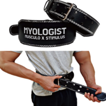 MYOLOGIST 헬스 벨트 운동 허리 보호대 역도 카딜로 파워 리프팅 복압 지지대 크리오로지 스쿼트 복대, MYOLOGIST 나일론 리프팅벨트 M