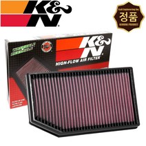 K&N KN 33-5076 순정형 습식 에어필터 흡기 튜닝 에어 크리너 필터 100만마일 재사용 [지프 랭글러 JL 2.0 가솔린터보 글래디에이터 3.6 가솔린]