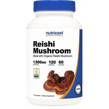 뉴트리코스트 영지 버섯 1500mg 캡슐, 120개입, 1개