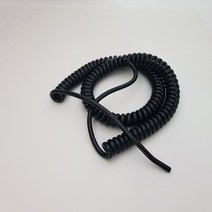 협성 스프링 코드선 VCTF 1.5SQ x 4C 5m 검정색 케이블말린길이 70cm, 1개