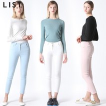 리스트 리스트 캔디 컬러 스트레치 팬츠