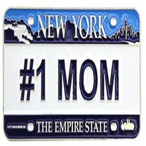 #1 Mom License Plate Magnet- New York Magnet show your mom shes the best mom ever, 1