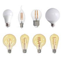 [한샘] LED 전구 모음전(택1) 인테리어스탠드>>LED전구, 인찌구전구(5W)-전구색(노란빛)