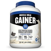 머슬 밀크 게이너 프로틴 파우더 2.268kg 쿠키 앤 크림 Muscle Milk Gainer Protein Powder Cookies