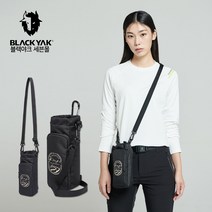 [블랙야크] 야크멀티보틀포켓(공용) 물통 보온병 크로스백 미니파우치 핸드폰, 블랙