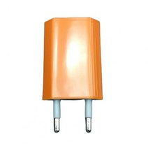 충전기 휴대폰 가전제품 USB 휴대 전화 플러그 벽 충전기 빠른 열 분산 내화 EU 5V 1A, [08] Orange