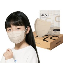 플로우 KF94 마스크 새부리형, 1매입, 50개, 베이지