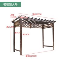 조립식 원두막 정자 가격 탄화 포도 랙 야외 안뜰 부식 방지 나무 파빌리온 천막 정원 야외 단단한 나무 레저 파빌리온 빌라, 두꺼운 전망대 트럼펫, 두꺼운 전망대 대형
