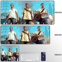 그랜드 테프트 오토 GTA 5 게이밍 마우스 장패드, A + 800X300mm