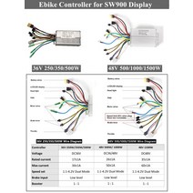 CSC 전기 자전거 컨트롤러 듀얼 모드 MTB 팻 허브 모터용 SW900 디스플레이에 적합 36 V 48V 250 1000 1500