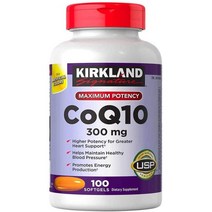 커클랜드 시그니처 코큐텐 CoQ10 300 mg 100 Softgels, 1개, 기본