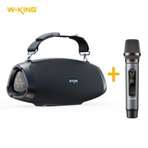 캠핑 블루투스 스피커 W-KING 더블유킹 MT BOX D10 야외용 방수 IPX6 노래방 MT, MT Box D10 스피커+무선마이크 M6