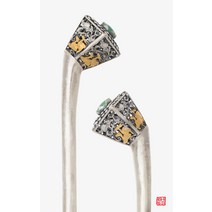 NASCHENKA 나스첸카 혜여 [나스첸카] 사슴한쌍 _ 은 비녀 한복비녀 전통 한복 은비녀