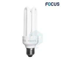 포커스 삼파장램프 장미전구 20W, 전구색(노란빛), 포커스삼파장EL20W