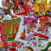 틱톡 하하하미 중국간식 팽이버섯건두부 설곤약 어두부 라티아오 새송이오징어, 10.바오라어봉20개