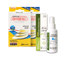 하이맘밴드 더프리미엄 혼합형 6매 X 2개 + 그린 과산화수소수 스프레이, 하이맘밴드 혼합형 2개+그린과산화수소수