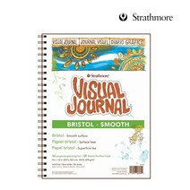스트라스모아 Visual Journals 브리스톨지 Smooth 스프링 23x30cm 28매