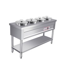 국 보온통 밥차 배식카 출장 뷔페 죽통 케이터링, 1줄 3구 5560L 142X55X80