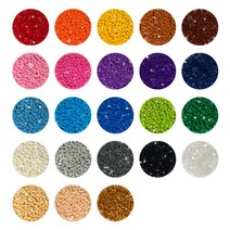 [채아트] 에디블럭 6mm 23가지 색상 (약 500알), 연두