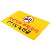 데이몰 대형 외부차량 주차금지 CCTV녹화중 표지판