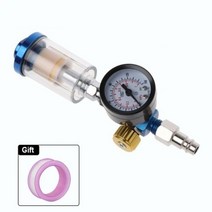 수분분리기 에어 레귤레이터 스프레이 건 조절기 필터 가정용 공압 공구 압력 + 오일-물 분리 JP EU US101417, As shown